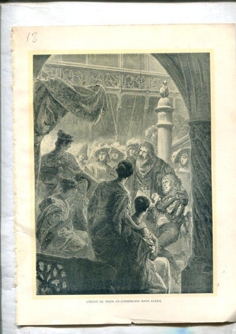 Fausto de Goethe: Lamina numerada 18 (cada cara lleva una lamina)
