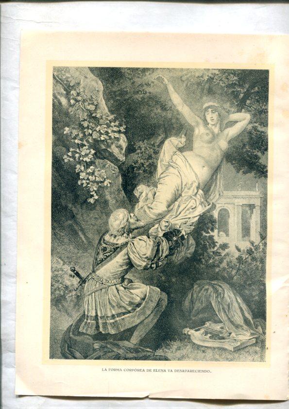 Fausto de Goethe: Lamina numerada 18 (cada cara lleva una lamina)