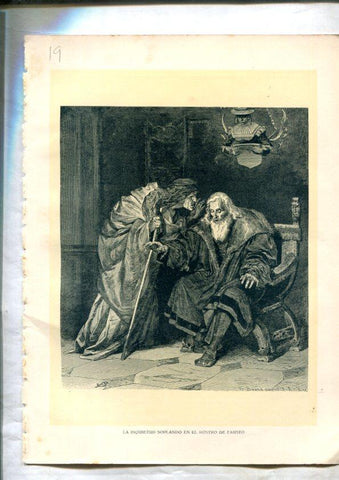 Fausto de Goethe: Lamina numerada 19 (cada cara lleva una lamina)