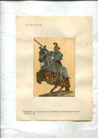 Lamina numerada 06: Armadura de torneo del principe Felipe, mas tarde Felipe II