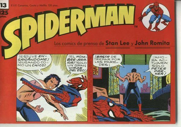 Spiderman tiras de prensa numero 13