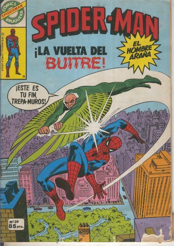 Comics Bruguera: Spiderman numero 39 (numerado 2 en trasera)