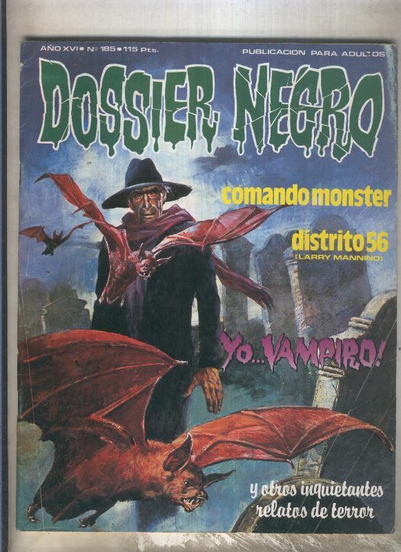 Dossier Negro numero 185 (numerado 1 en trasera)