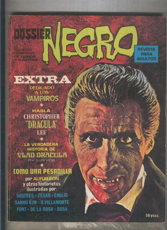 Dossier Negro extra noviembre 1974: Vampiros (numerado 3 en trasera)