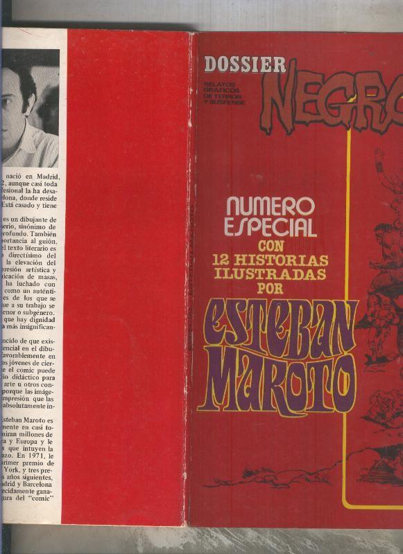 Dossier Negro extra Esteban Maroto (numerado 4 en trasera) (canto rozado segun imagen)
