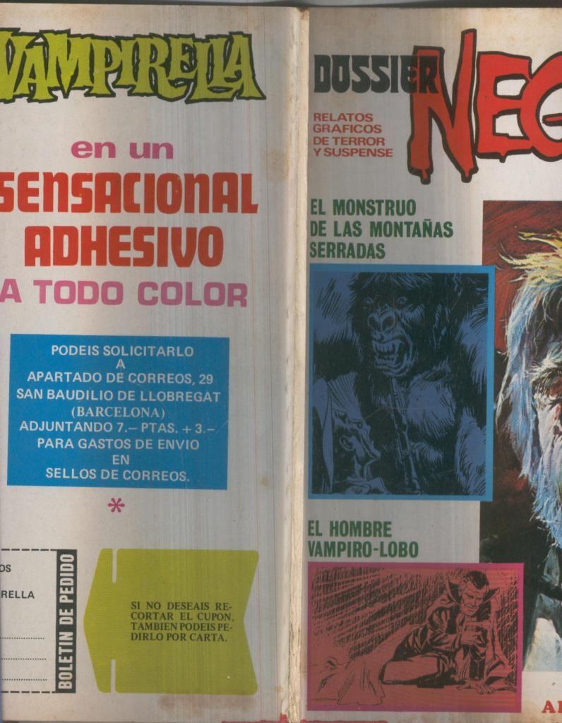 Dossier Negro numero 072 (numerado 3 en la trasera)