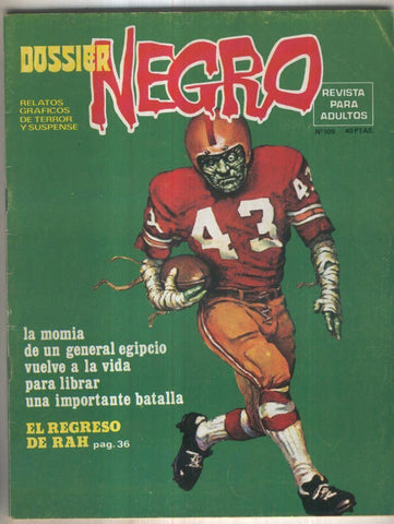 Dossier Negro numero 109  (numerado 1 en primera pagina interior)