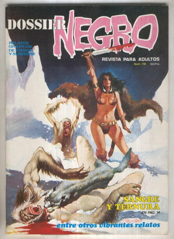 Dossier Negro numero 118 (numerado 1 en primera pagina interior)