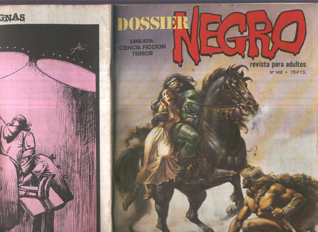 Dossier Negro numero 148 (numerado 1 en trasera(