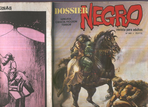 Dossier Negro numero 148 (numerado 1 en trasera(