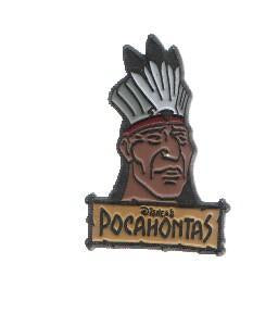 PINS: POHAHONTAS : POWHATAN (Busto, Head)