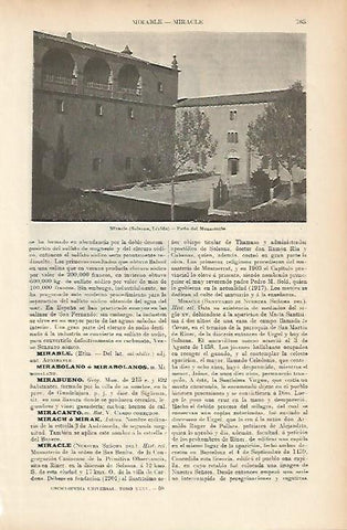 LAMINA ESPASA 5228: Monasterio de Miracle Lerida