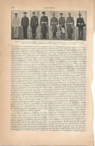 LAMINA ESPASA 5632: Uniformes de artilleria