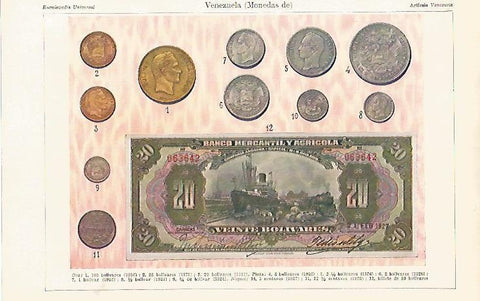 LAMINA ESPASA 6023: Monedas de Venezuela