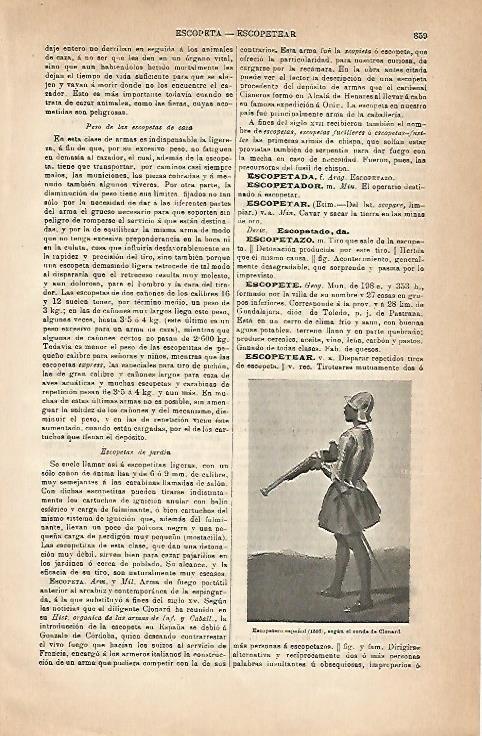 LAMINA ESPASA 18894: Escopetero español de 1506