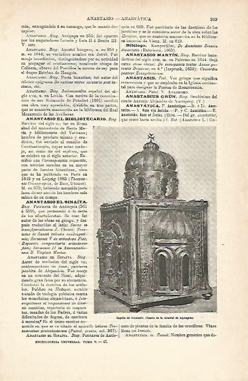 LAMINA ESPASA 6944: Capilla de Anastasio. Tesoro de la Catedral de Aquisgran