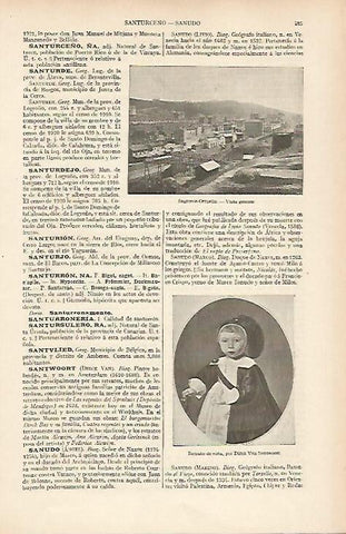  LAMINA ESPASA 19506: Vista general de Santurce-Ortuella