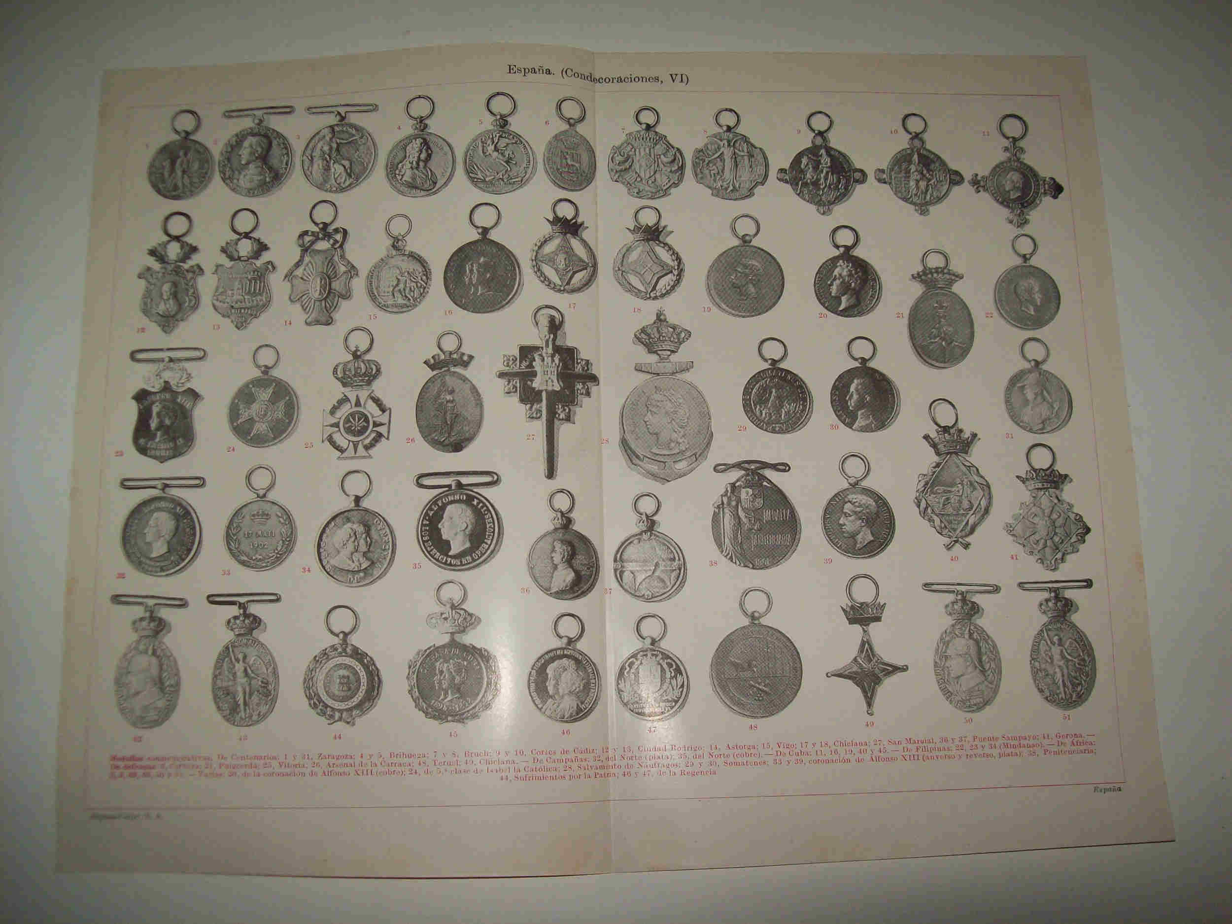 LAMINA ESPASA 19881: Medallas commemorativas de España