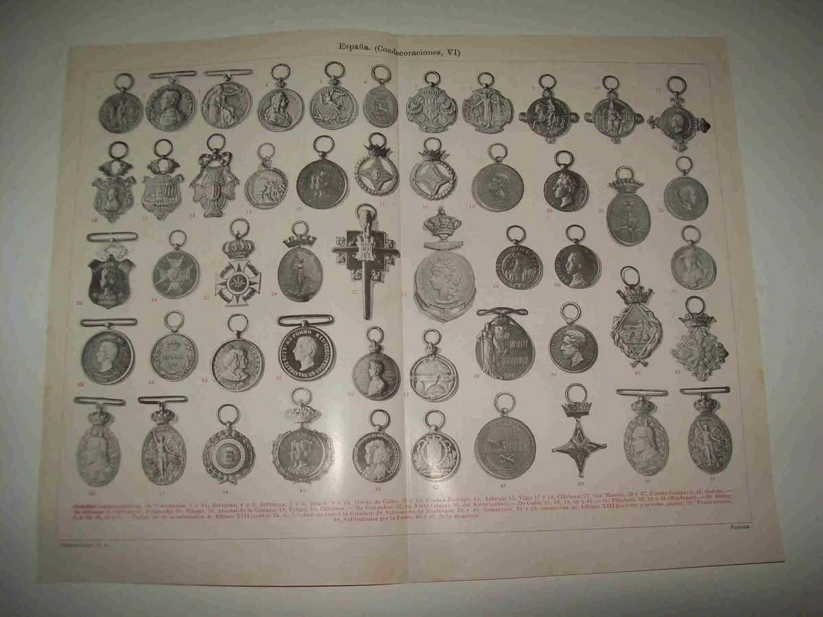 LAMINA ESPASA 19881: Medallas commemorativas de España