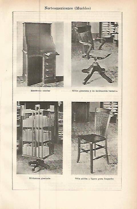 LAMINA ESPASA 9555: Muebles norteamericanos