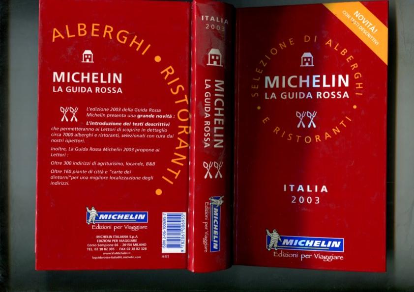 MICHELIN LA GUIDA ROSSA: Italia 2003