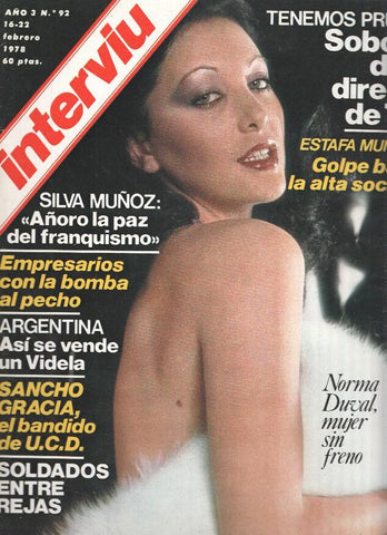 INTERVIU Volumen 0092: NORMA DUVAL, mujer sin freno