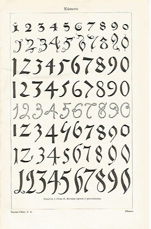 LAMINA ESPASA 21195: Numeros de diferentes epocas