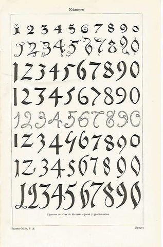 LAMINA ESPASA 21195: Numeros de diferentes epocas