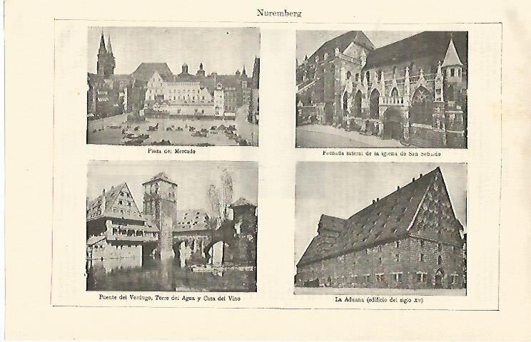 LAMINA ESPASA 21218: Vistas de Nuremberg
