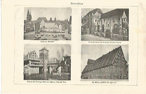 LAMINA ESPASA 21218: Vistas de Nuremberg