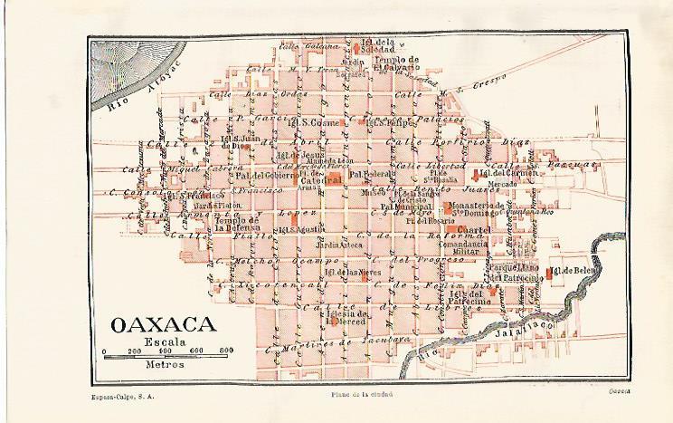 LAMINA ESPASA 21231: Plano de Oaxaca