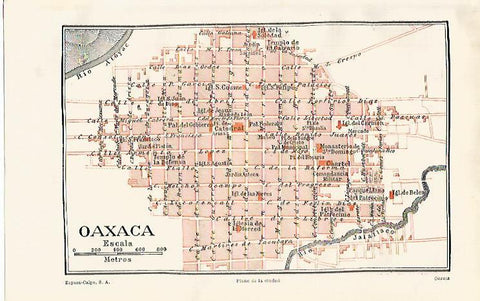 LAMINA ESPASA 21231: Plano de Oaxaca