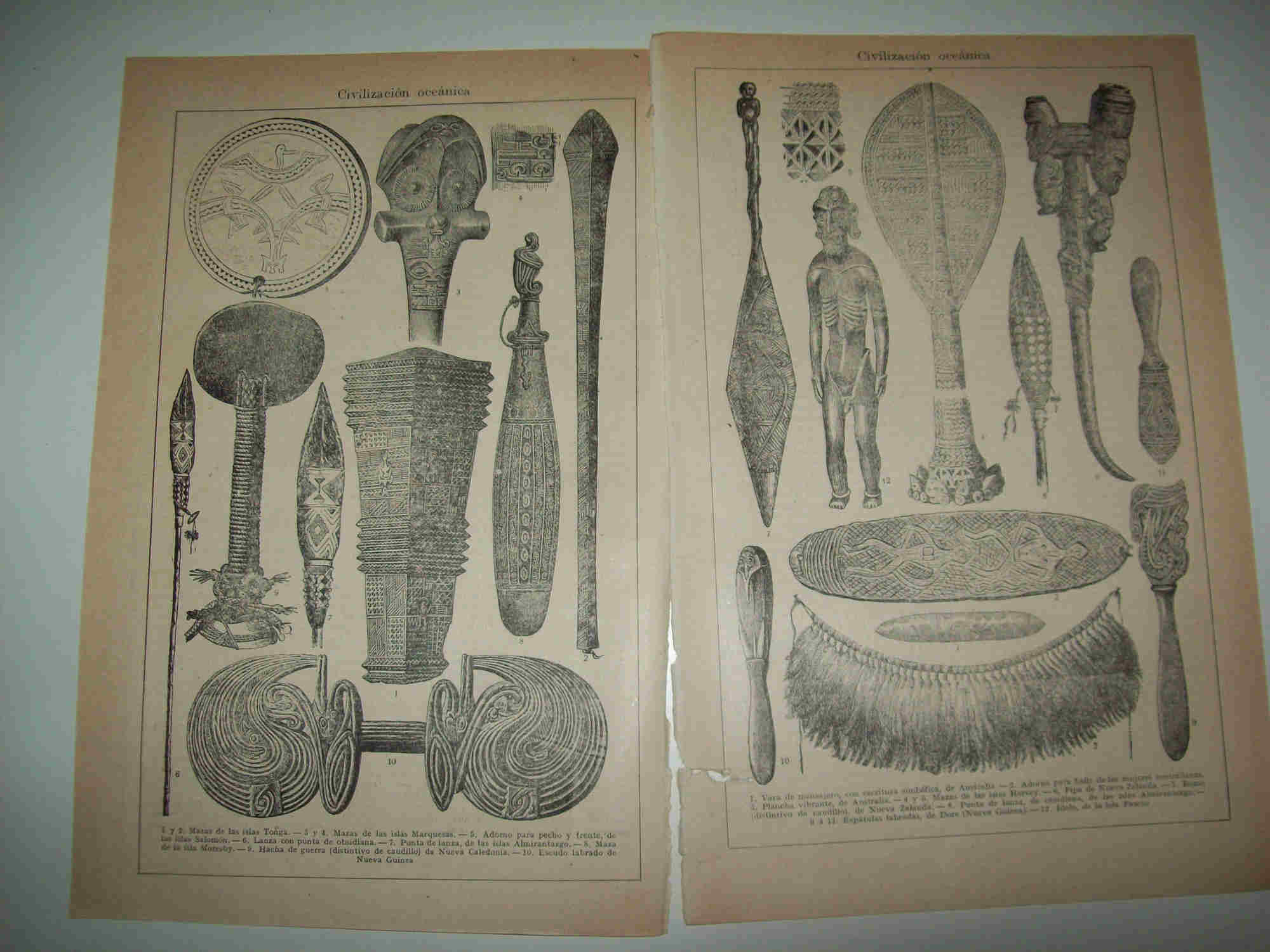 LAMINA ESPASA 21285: Civilizacion de Oceania
