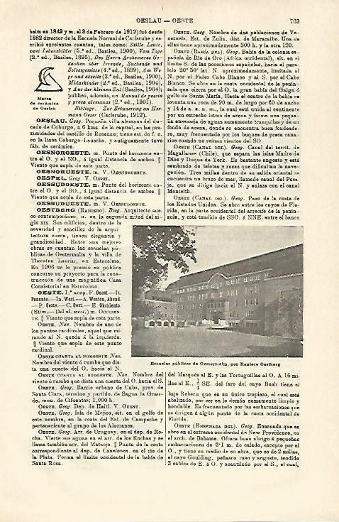 LAMINA ESPASA 21323: Escuela de Oestermalm por Oestberg