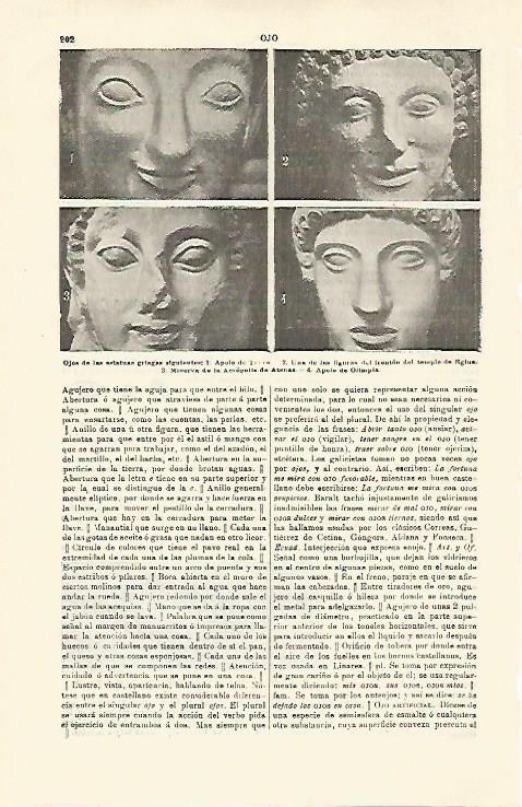 LAMINA ESPASA 21347: Ojos de estatuas griegas