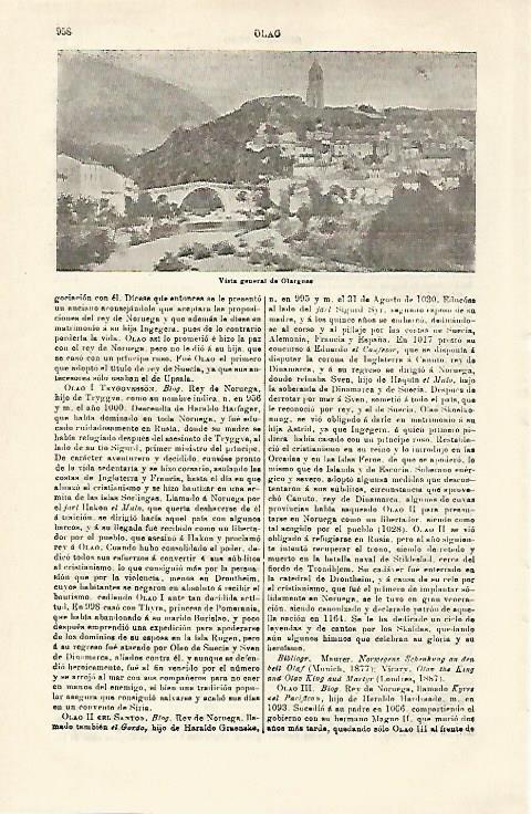 LAMINA ESPASA 21352: Vista de Olargnes Francia