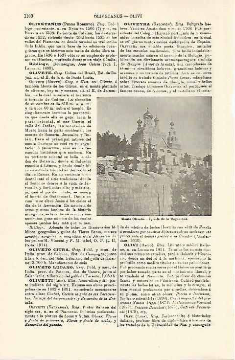 LAMINA ESPASA 21376: Monte Olivete