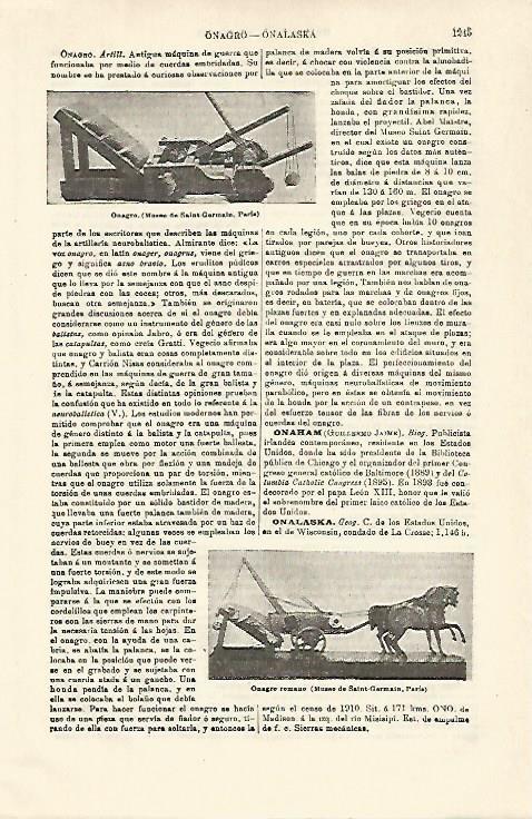 LAMINA ESPASA 21386: Onagro