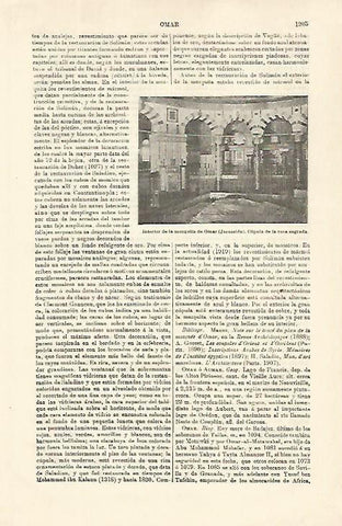 LAMINA ESPASA 21397: Interior de la mezquita de Omar en Jerusalen