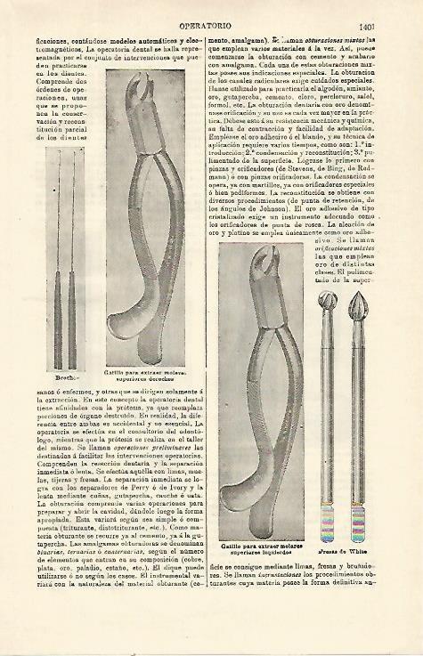 LAMINA ESPASA 21422: Gatillo para extraer muelas
