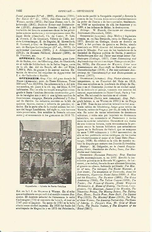 LAMINA ESPASA 21432: Iglesia de Santa Catalina en Oppenheim Alemania