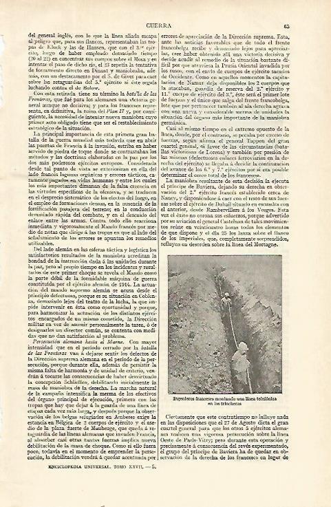 LAMINA ESPASA 21448: Ingenieros del Ejercito de Francia