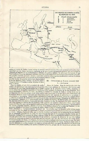 LAMINA ESPASA 21453: Los frentes de Europa y Asia en 1916