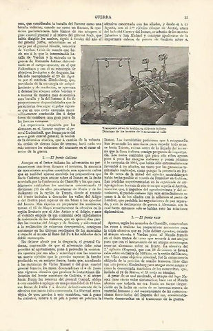 LAMINA ESPASA 21455: Transporte aereo de heridos de la Primera Guerra Mundial