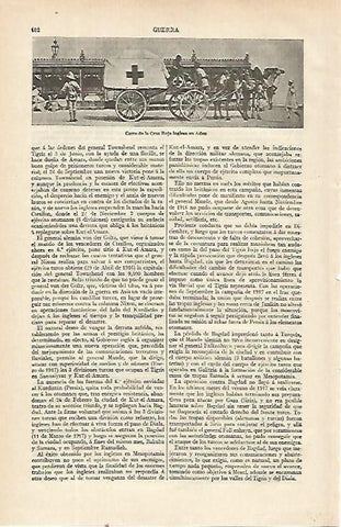 LAMINA ESPASA 21461:Carro de la Cruz Roja en Aden