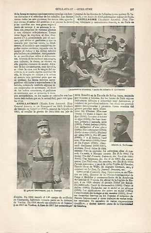 LAMINA ESPASA 21491: El general Guillaumat por A. Dawant