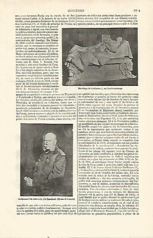 LAMINA ESPASA 21493: Sarcofago de Guillermo I de Alemania