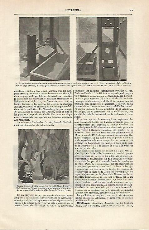LAMINA ESPASA 21498: Guillotina