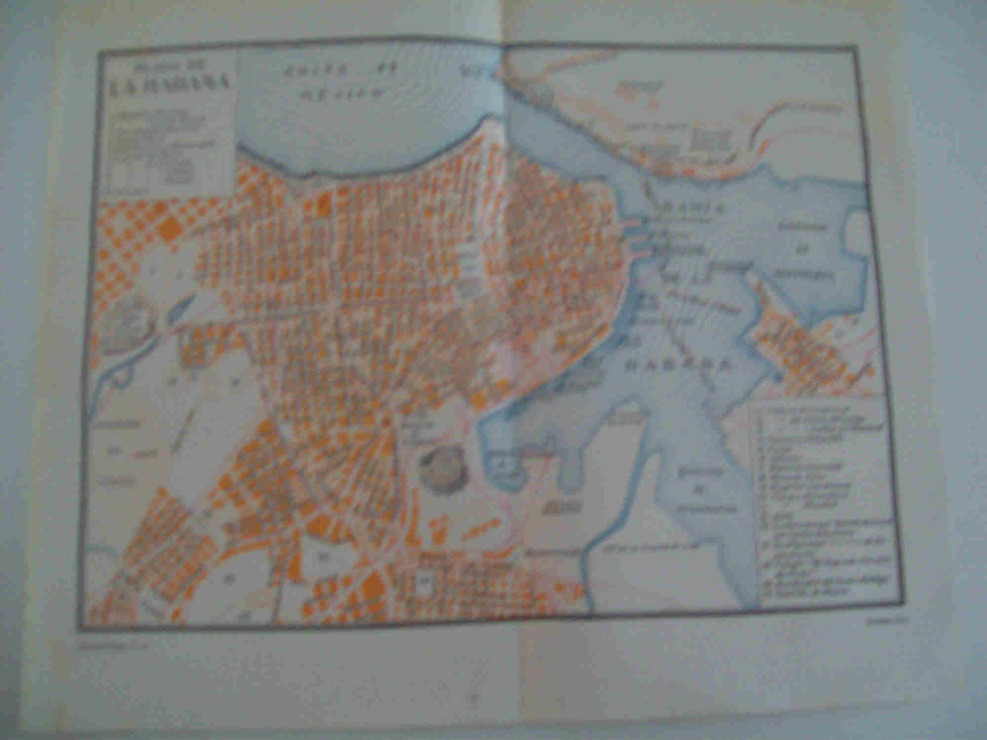 LAMINA ESPASA 21523:  Plano de La Habana Cuba