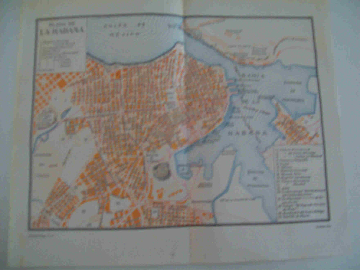 LAMINA ESPASA 21523:  Plano de La Habana Cuba